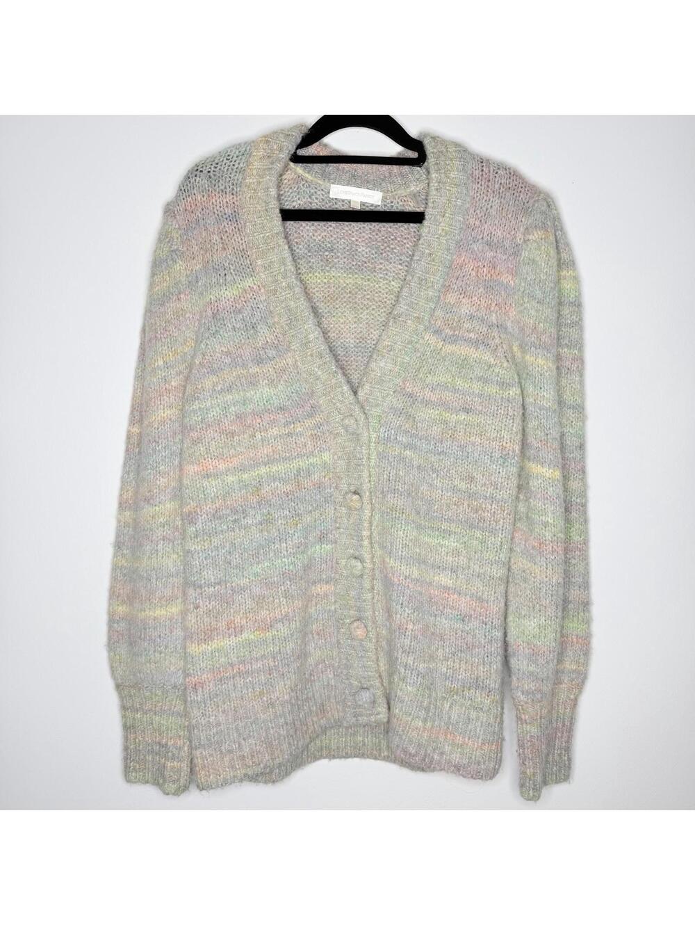 LoveShackFancy Pastel Space Dye Knit Cardigan Cottagecore Fairycore XS